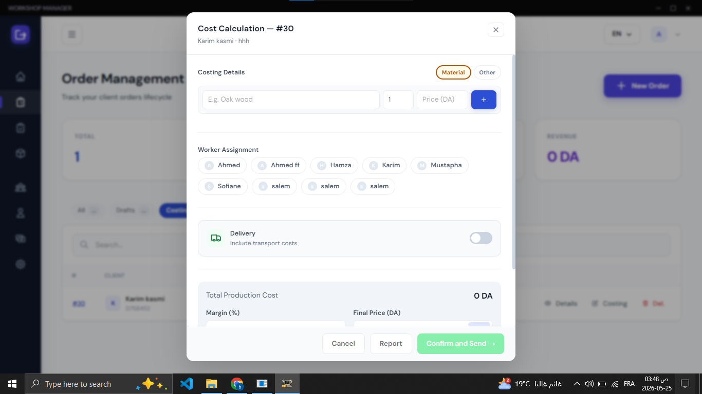 Workshop Dashboard